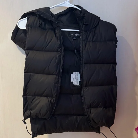 Lamarque Black Puffer Vest - Picture 1 of 3